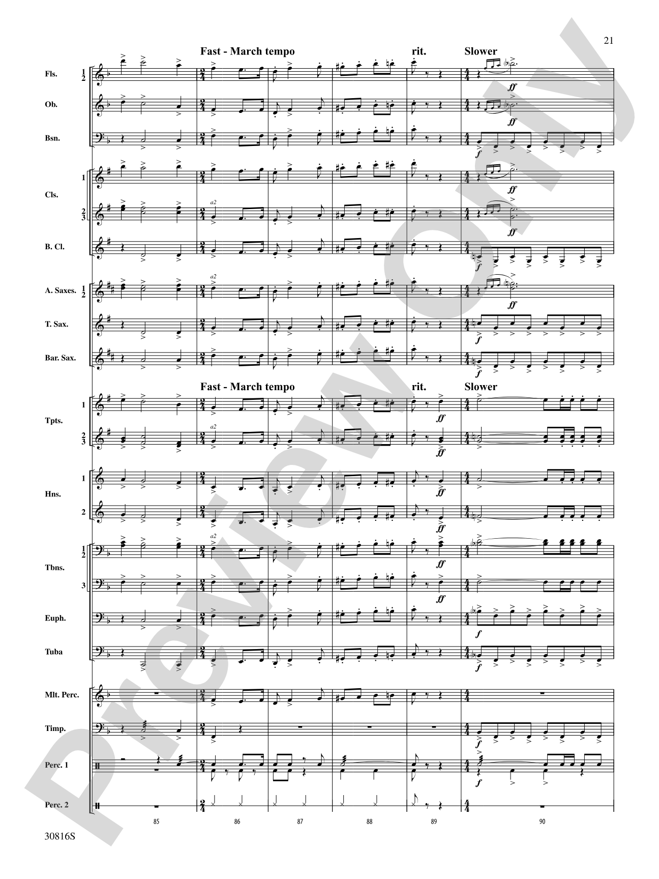 Strike Up the Band: Concert Band Conductor Score & Parts