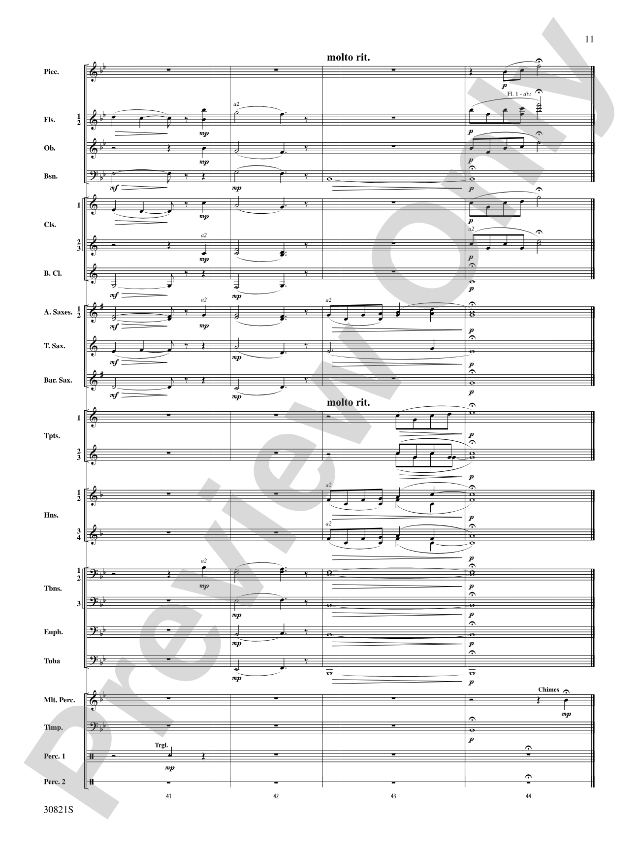 Solemn Melody: Concert Band Conductor Score & Parts