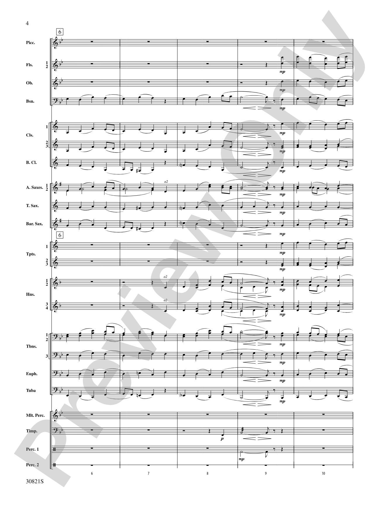Solemn Melody: Concert Band Conductor Score & Parts