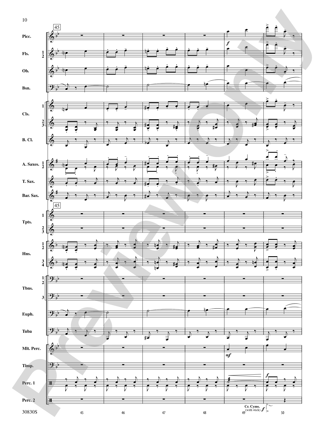 Oxford Street (March): Concert Band Conductor Score & Parts