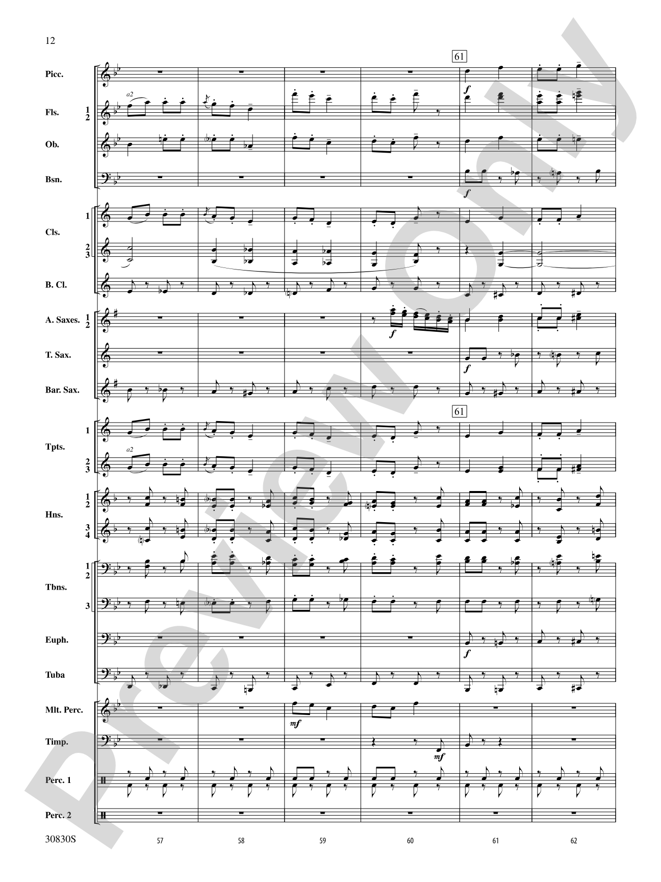 Oxford Street (March): Concert Band Conductor Score & Parts
