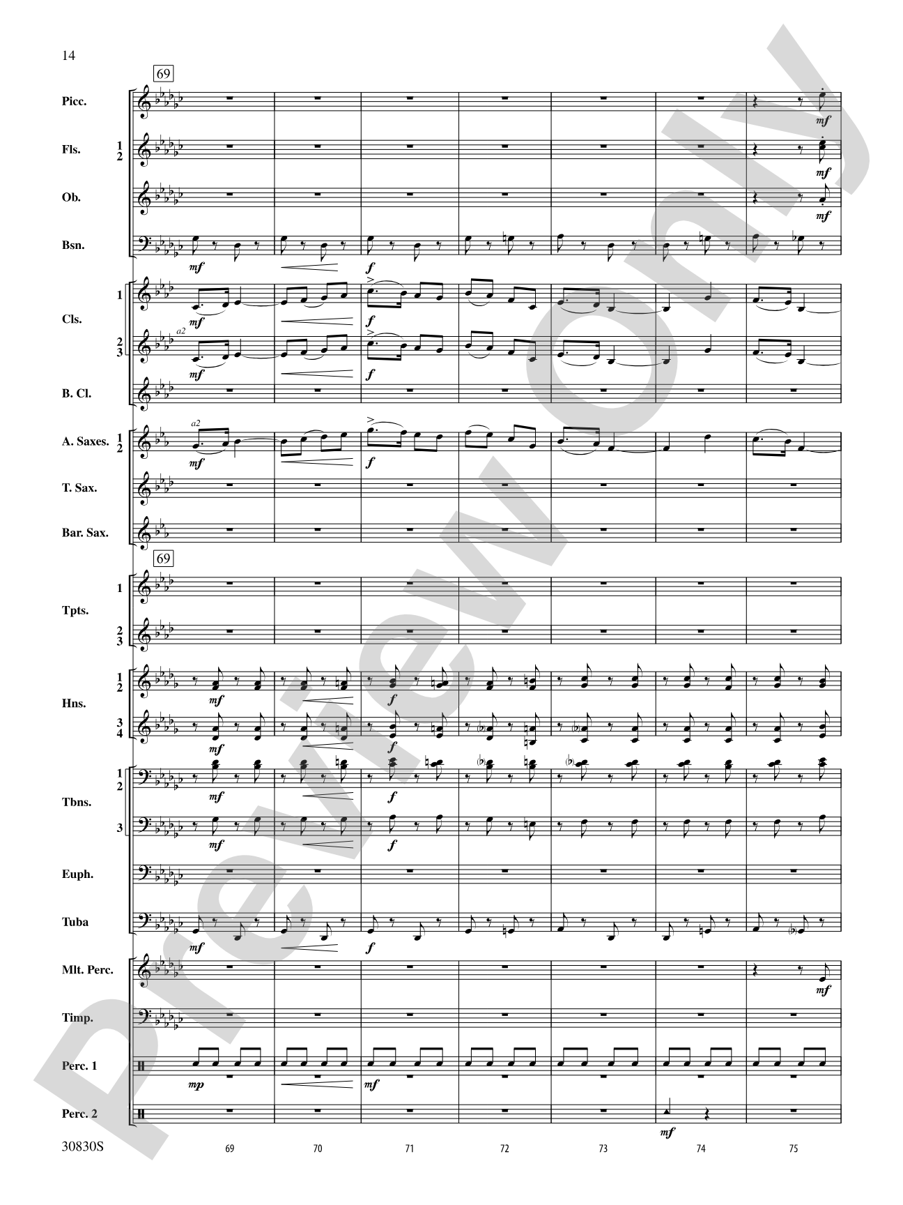 Oxford Street (March): Concert Band Conductor Score & Parts