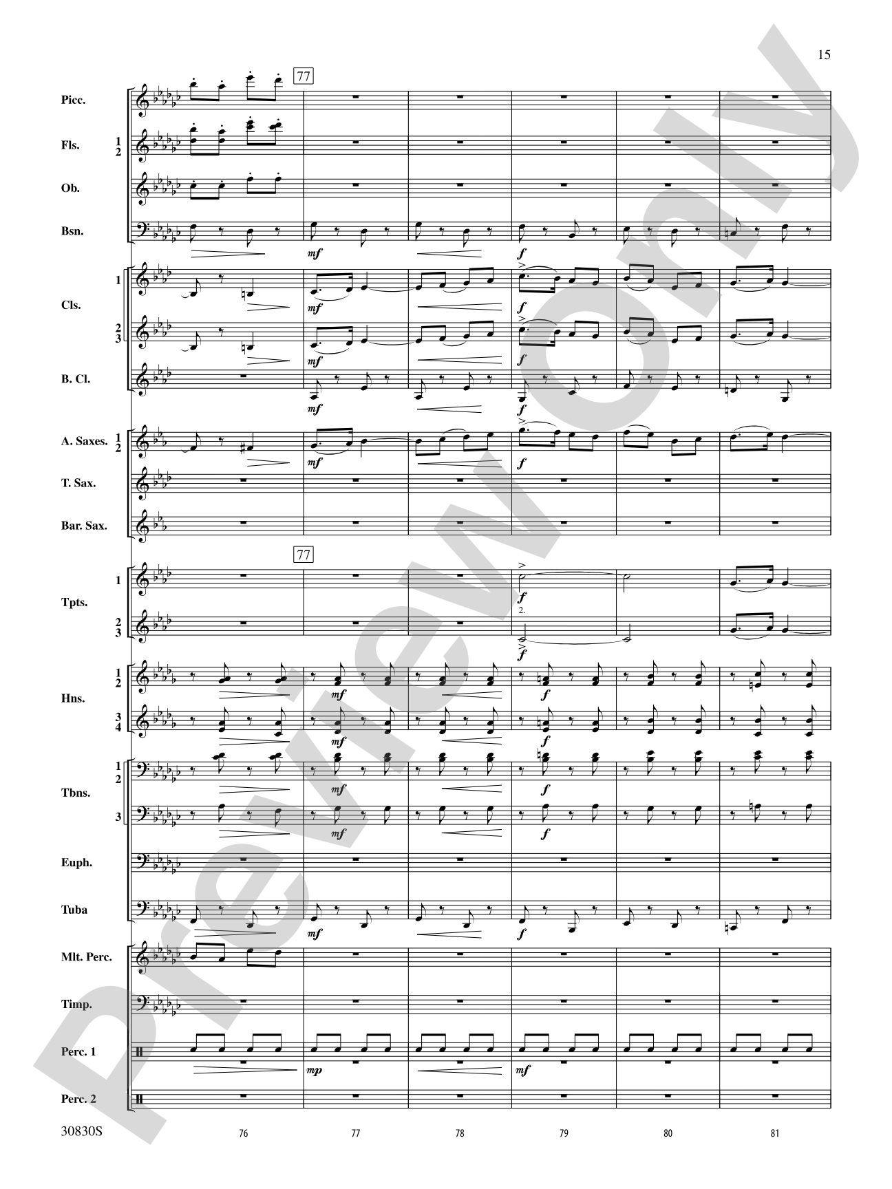 Oxford Street (March): Concert Band Conductor Score & Parts