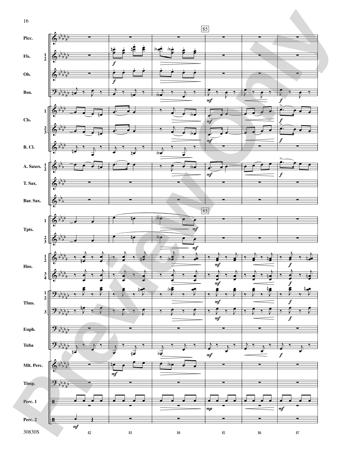 Oxford Street (March): Concert Band Conductor Score & Parts