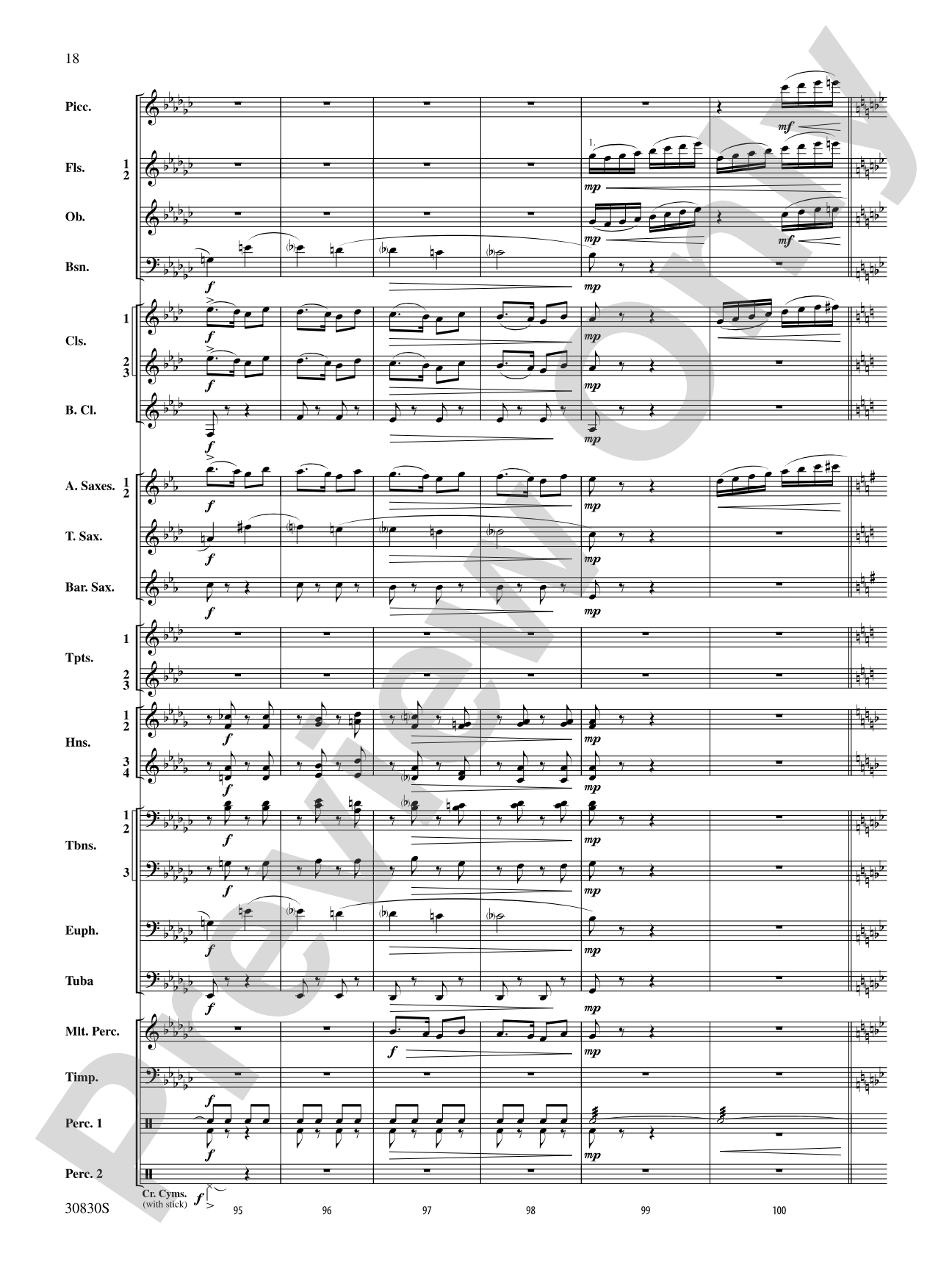 Oxford Street (March): Concert Band Conductor Score & Parts