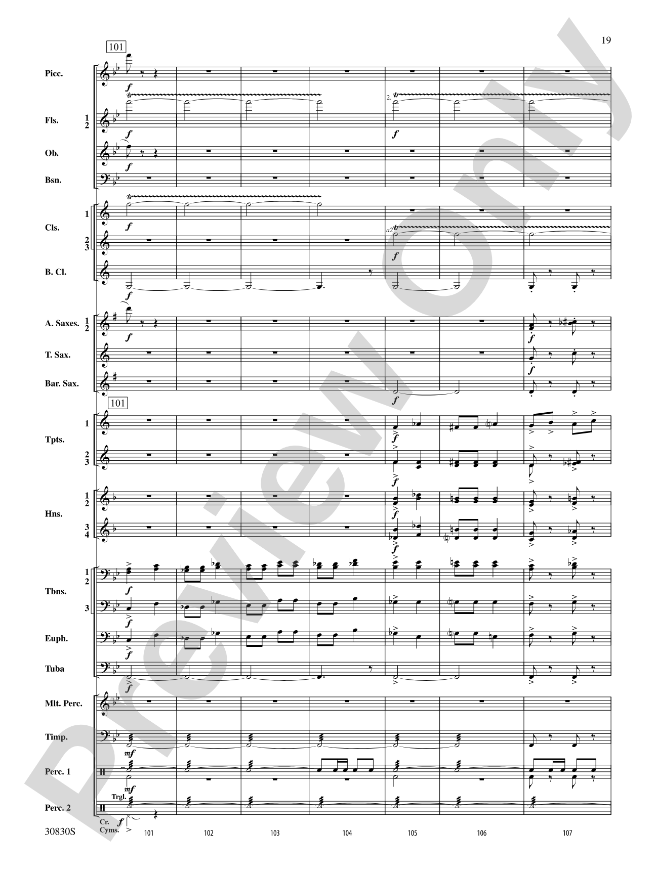 Oxford Street (March): Concert Band Conductor Score & Parts