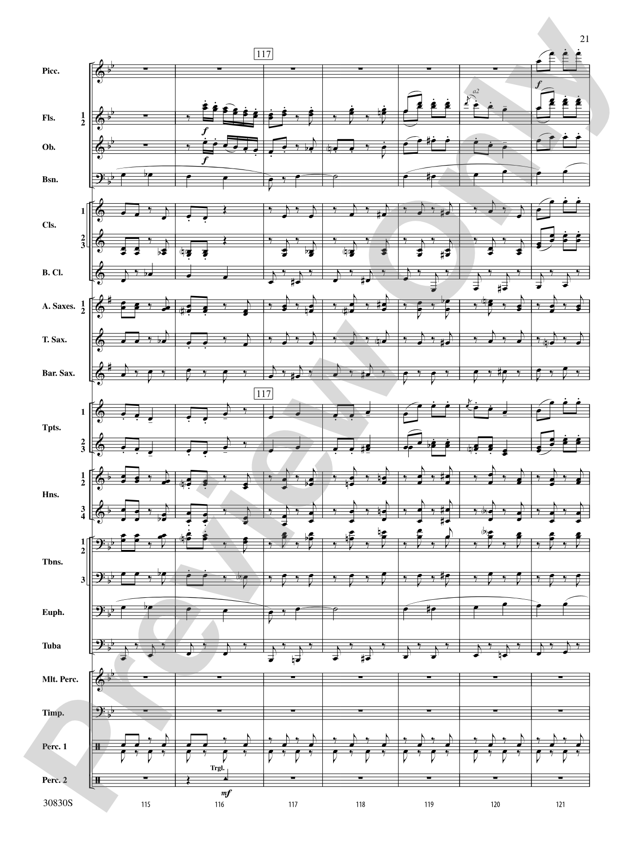 Oxford Street (March): Concert Band Conductor Score & Parts