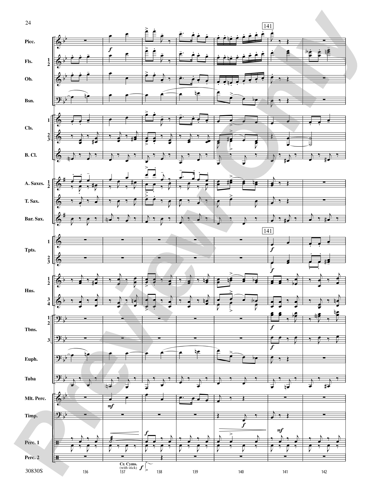 Oxford Street (March): Concert Band Conductor Score & Parts