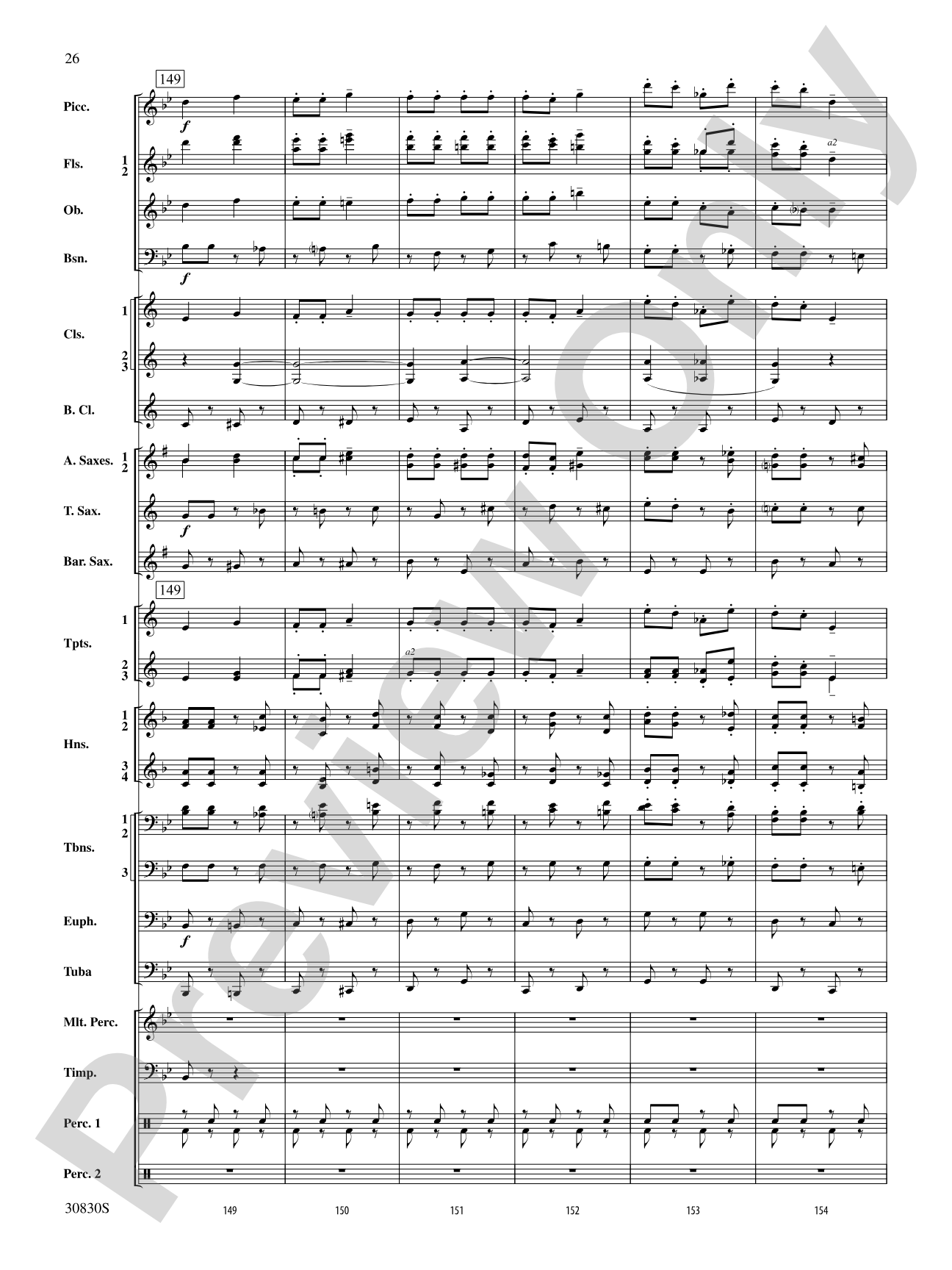 Oxford Street (March): Concert Band Conductor Score & Parts