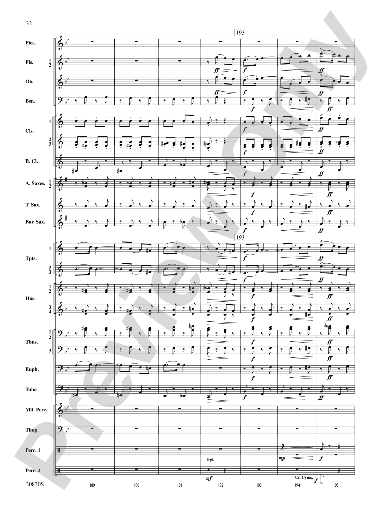 Oxford Street (March): Concert Band Conductor Score & Parts