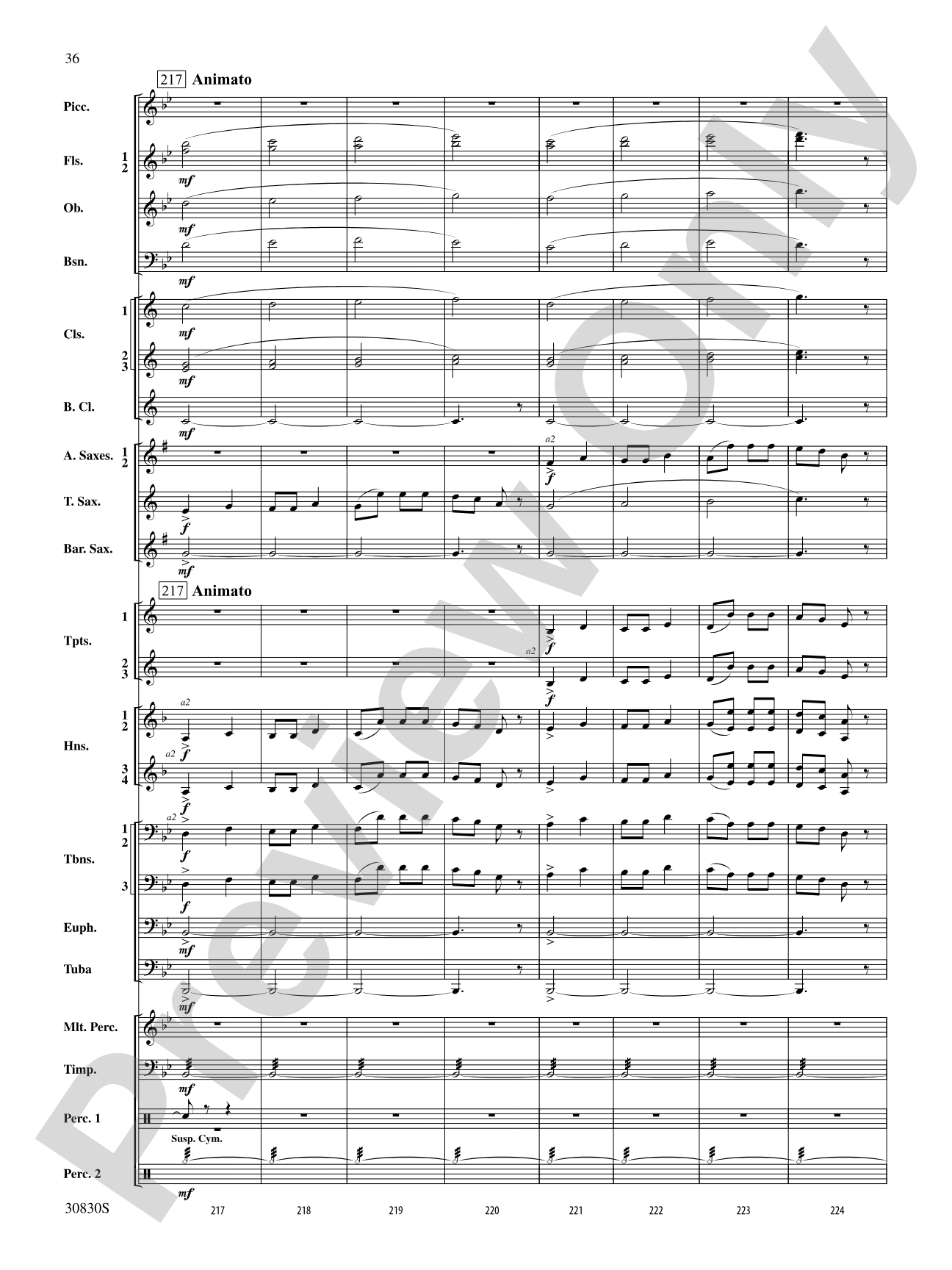 Oxford Street (March): Concert Band Conductor Score & Parts