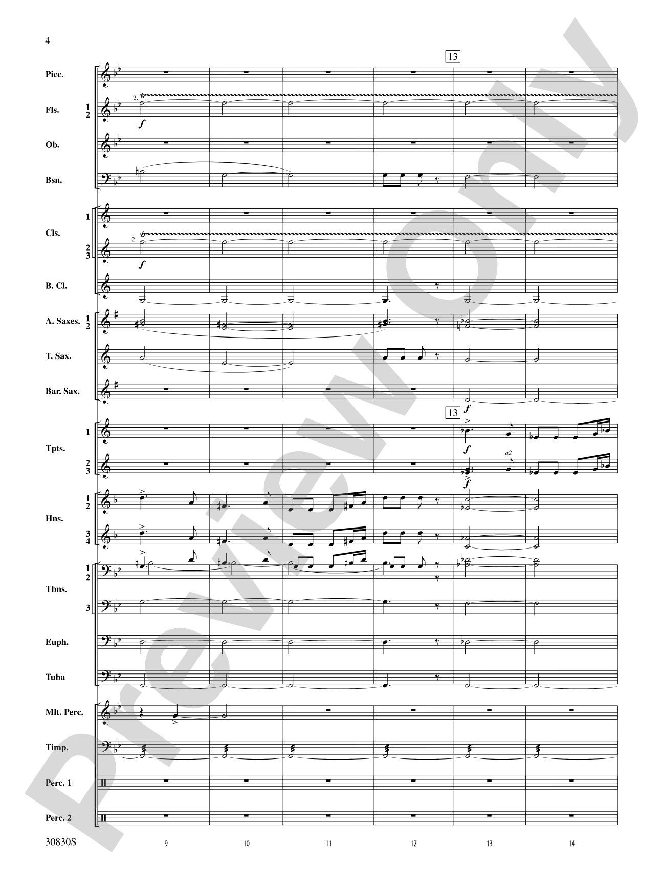 Oxford Street (March): Concert Band Conductor Score & Parts