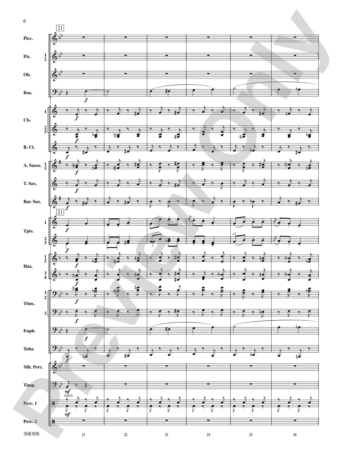 Oxford Street (March): Concert Band Conductor Score & Parts