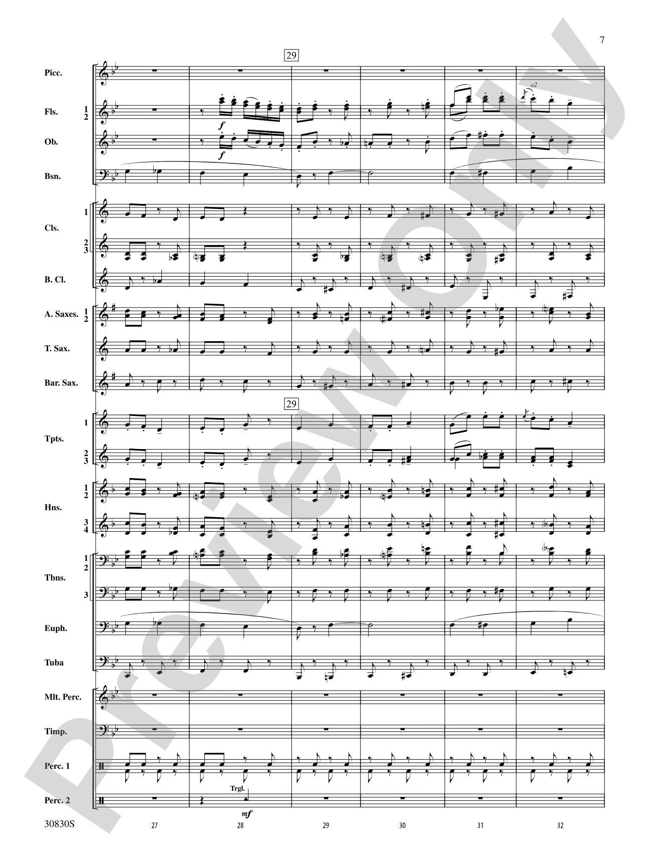Oxford Street (March): Concert Band Conductor Score & Parts