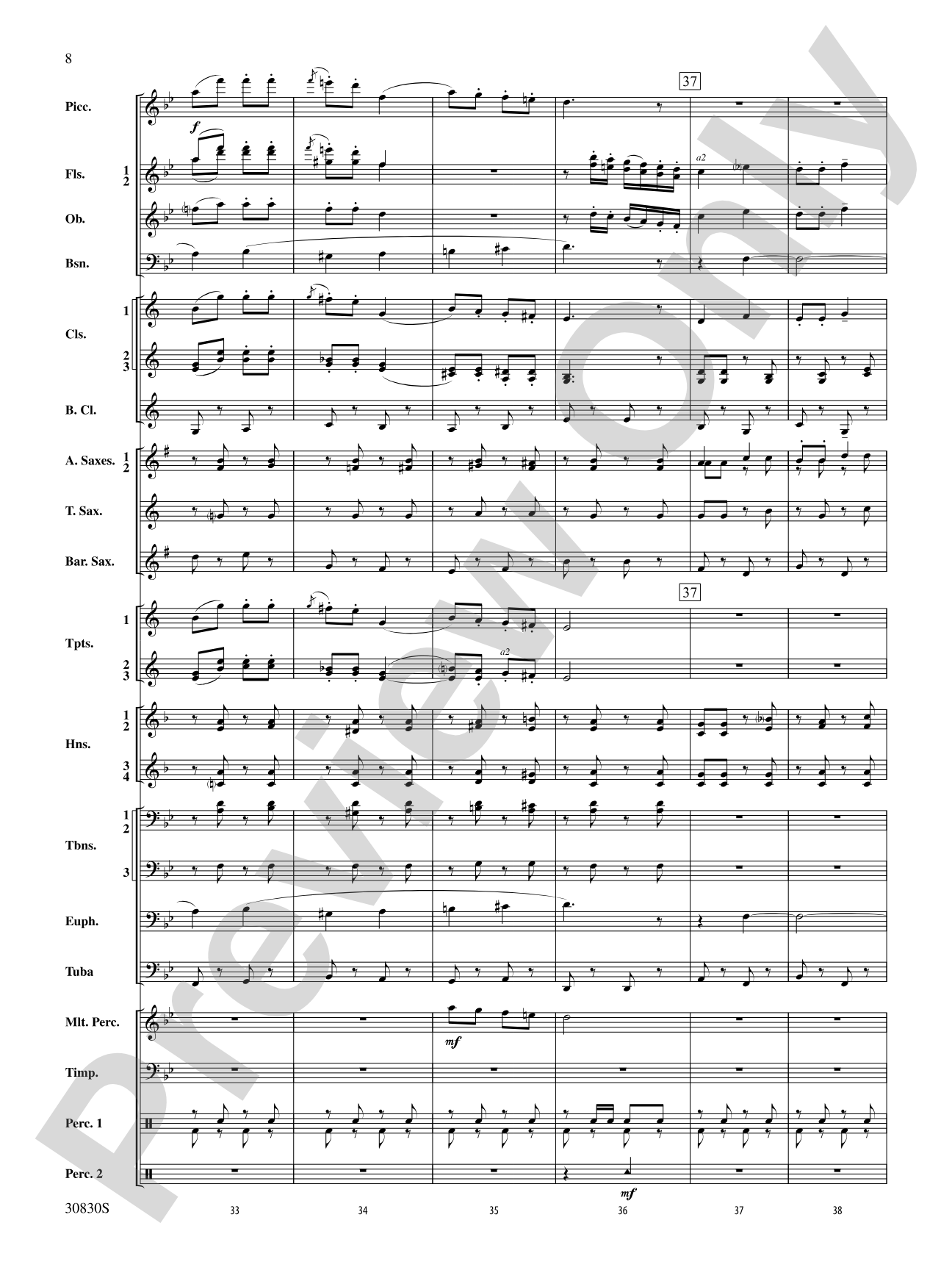 Oxford Street (March): Concert Band Conductor Score & Parts