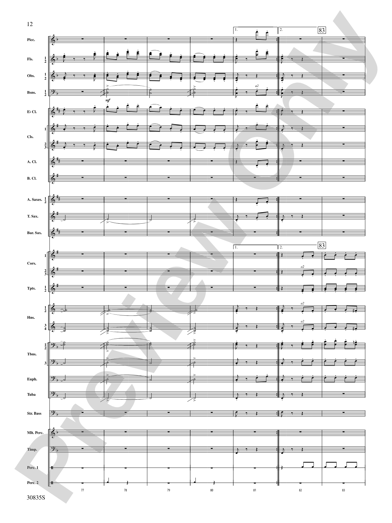 The Wearing of the Green (from the Irish Suite): Concert Band Conductor Score & Parts