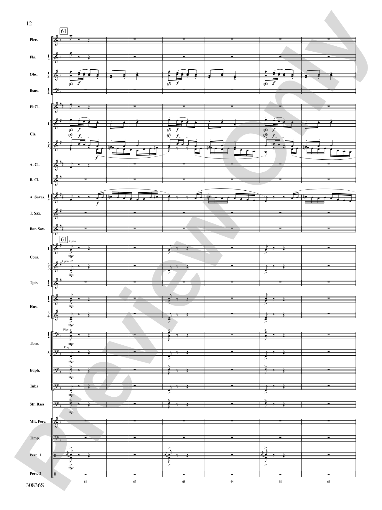 The Rakes of Mallow (from the Irish Suite): Concert Band Conductor Score & Parts