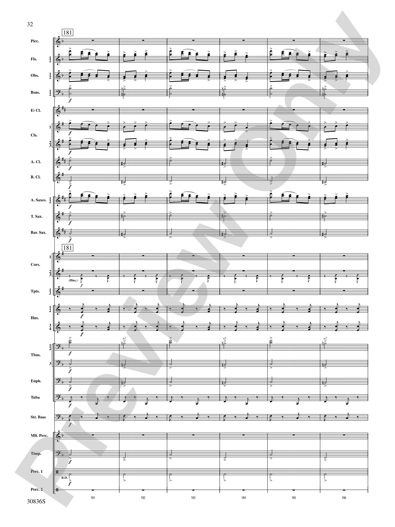The Rakes of Mallow (from the Irish Suite): Concert Band Conductor Score & Parts