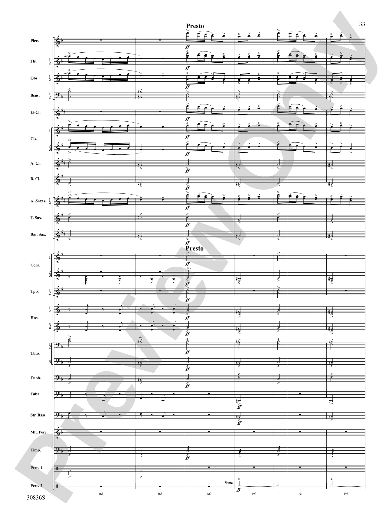 The Rakes of Mallow (from the Irish Suite): Concert Band Conductor Score & Parts