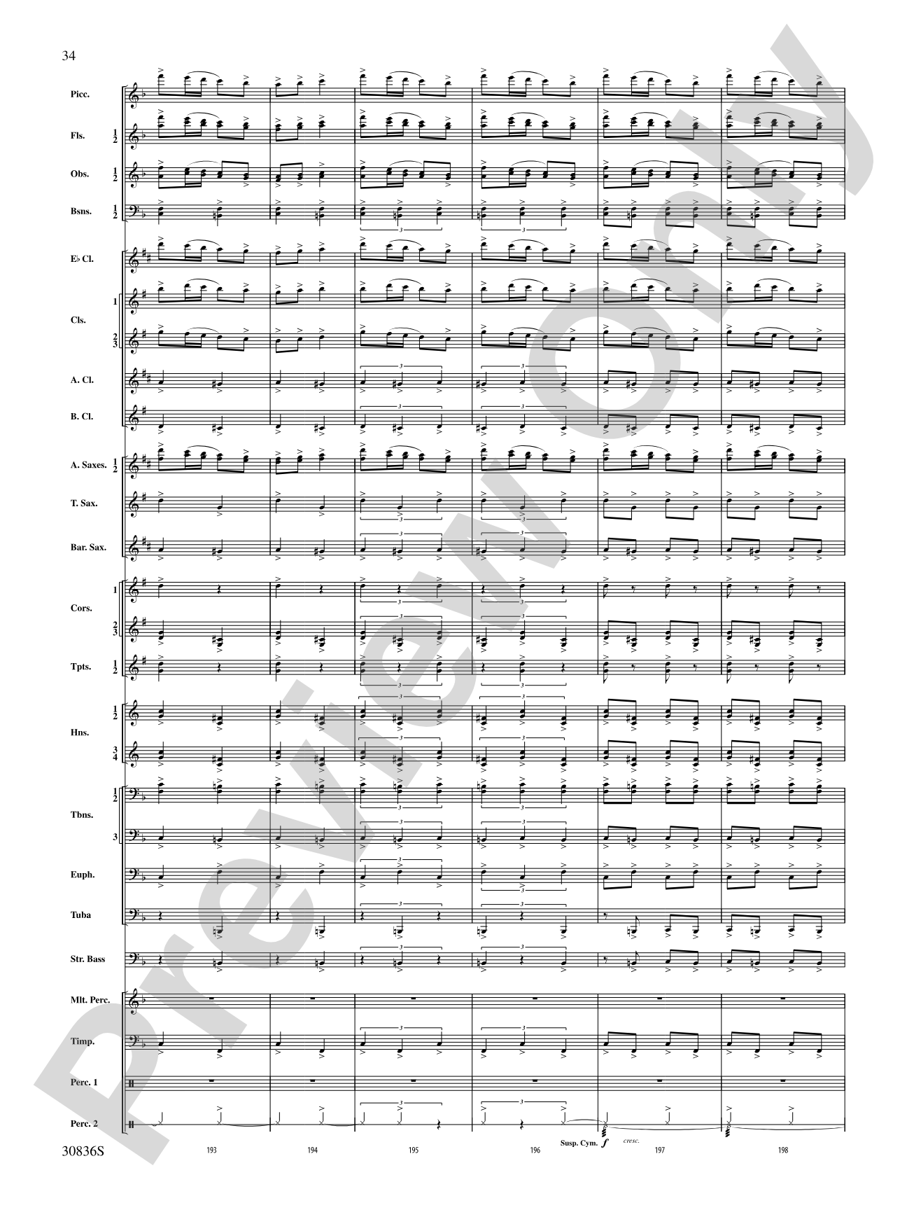 The Rakes of Mallow (from the Irish Suite): Concert Band Conductor Score & Parts