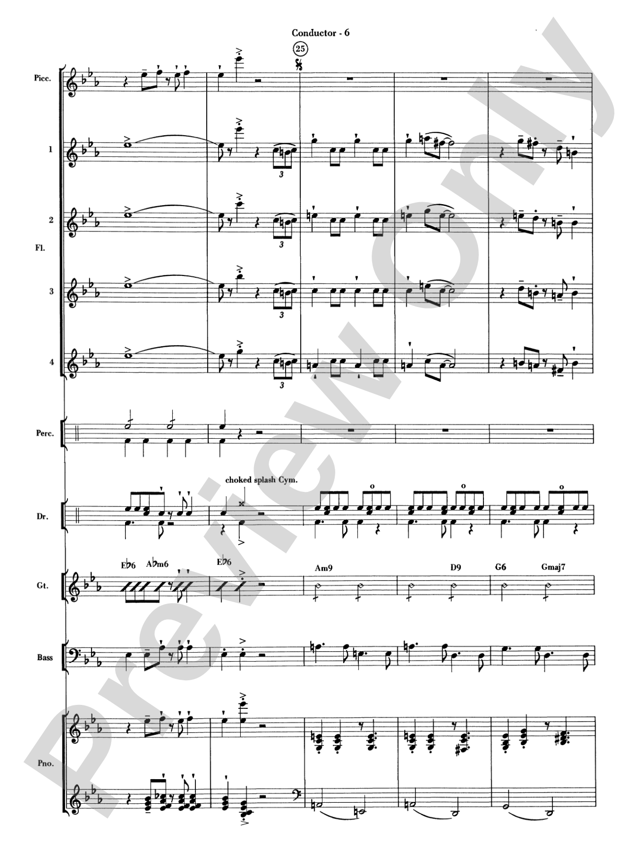 Sleigh Ride Samba: Flute Choir