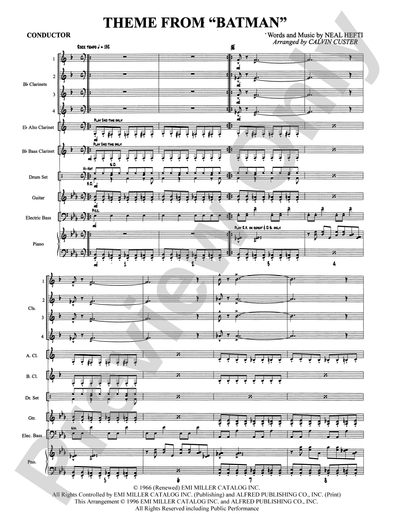 Batman Theme: Clarinet Choir