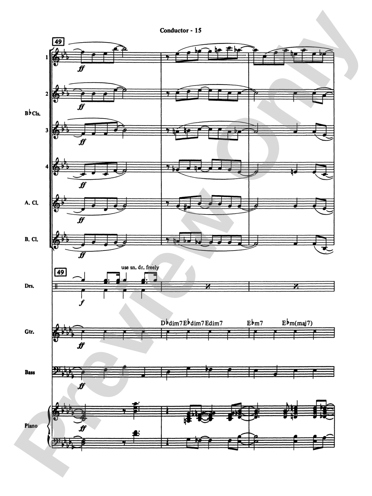 Moonlight Serenade: Clarinet Choir