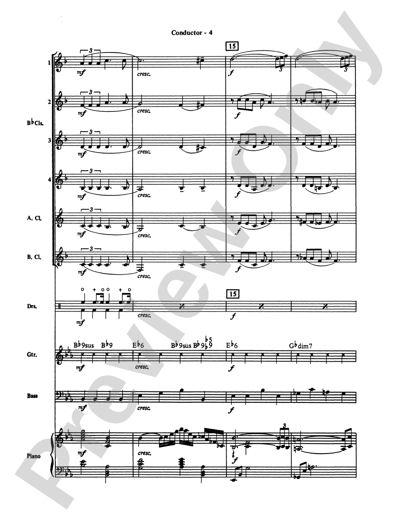 Moonlight Serenade: Clarinet Choir