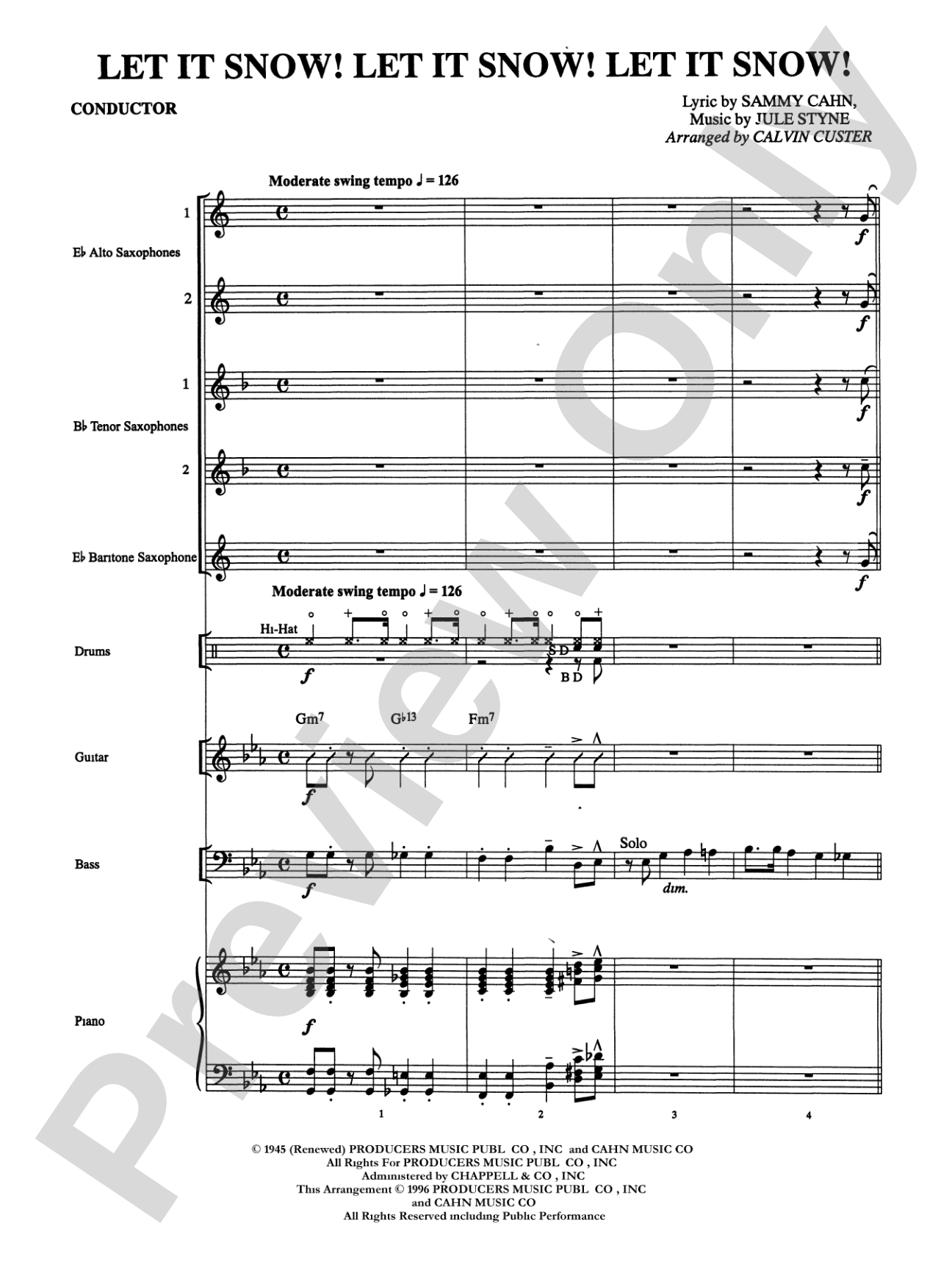 Let It Snow! Let It Snow! Let It Snow!: Saxophone Choir