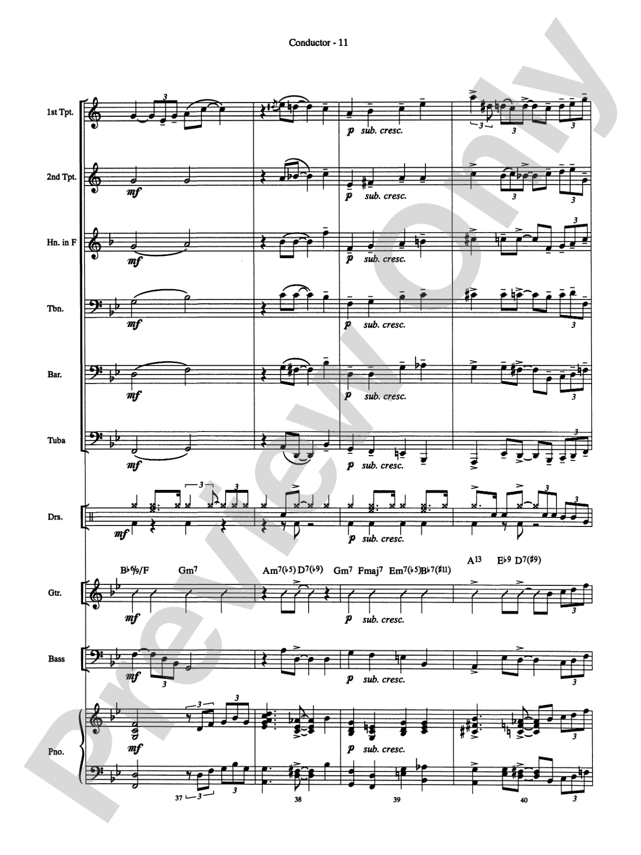 Summertime (from Porgy and Bess): Brass Choir