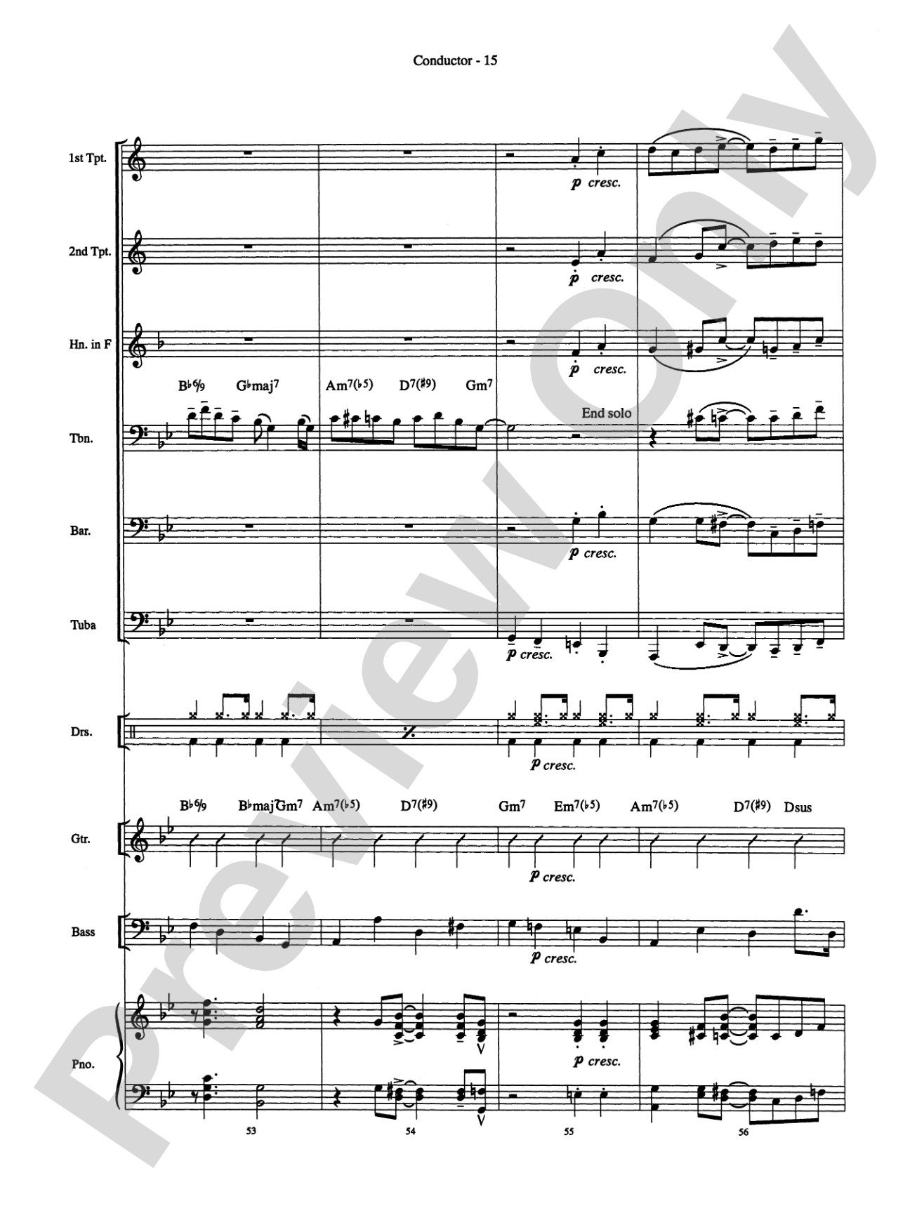 Summertime (from Porgy and Bess): Brass Choir