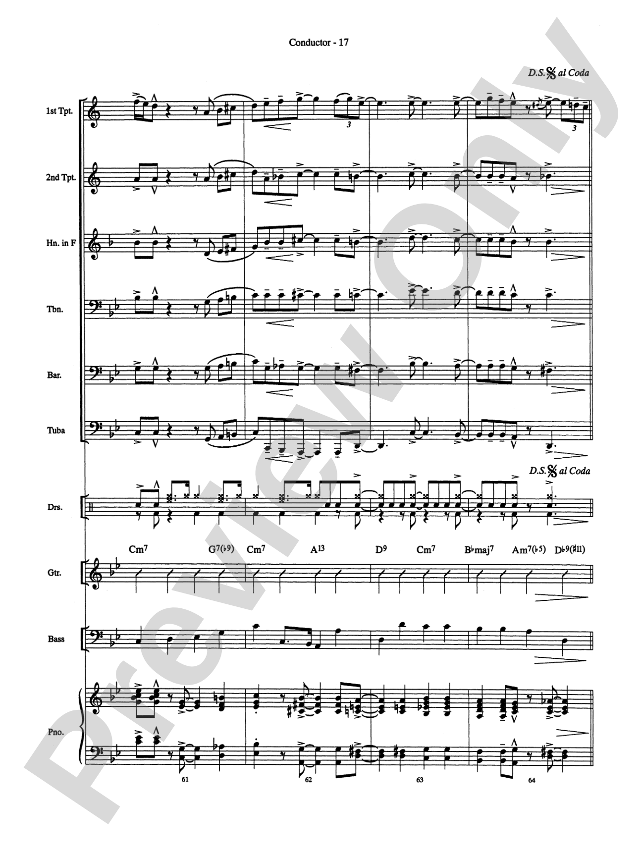 Summertime (from Porgy and Bess): Brass Choir