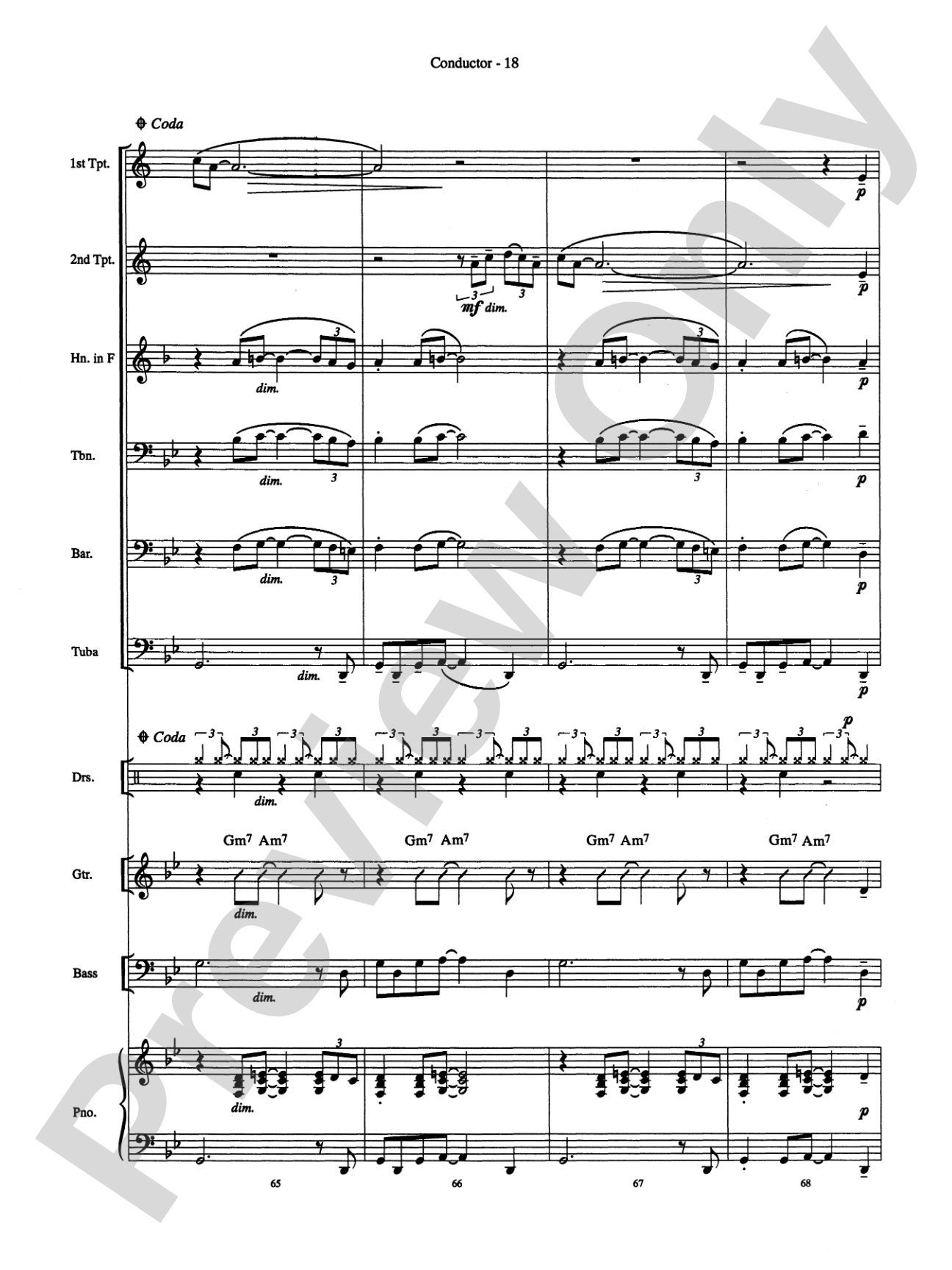 Summertime (from Porgy and Bess): Brass Choir