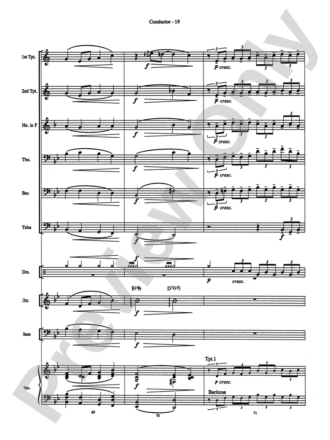 Summertime (from Porgy and Bess): Brass Choir