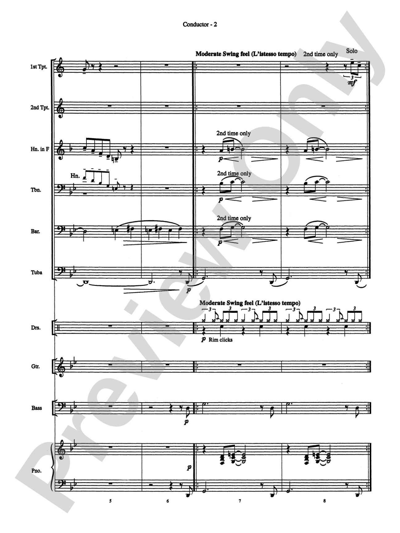 Summertime (from Porgy and Bess): Brass Choir