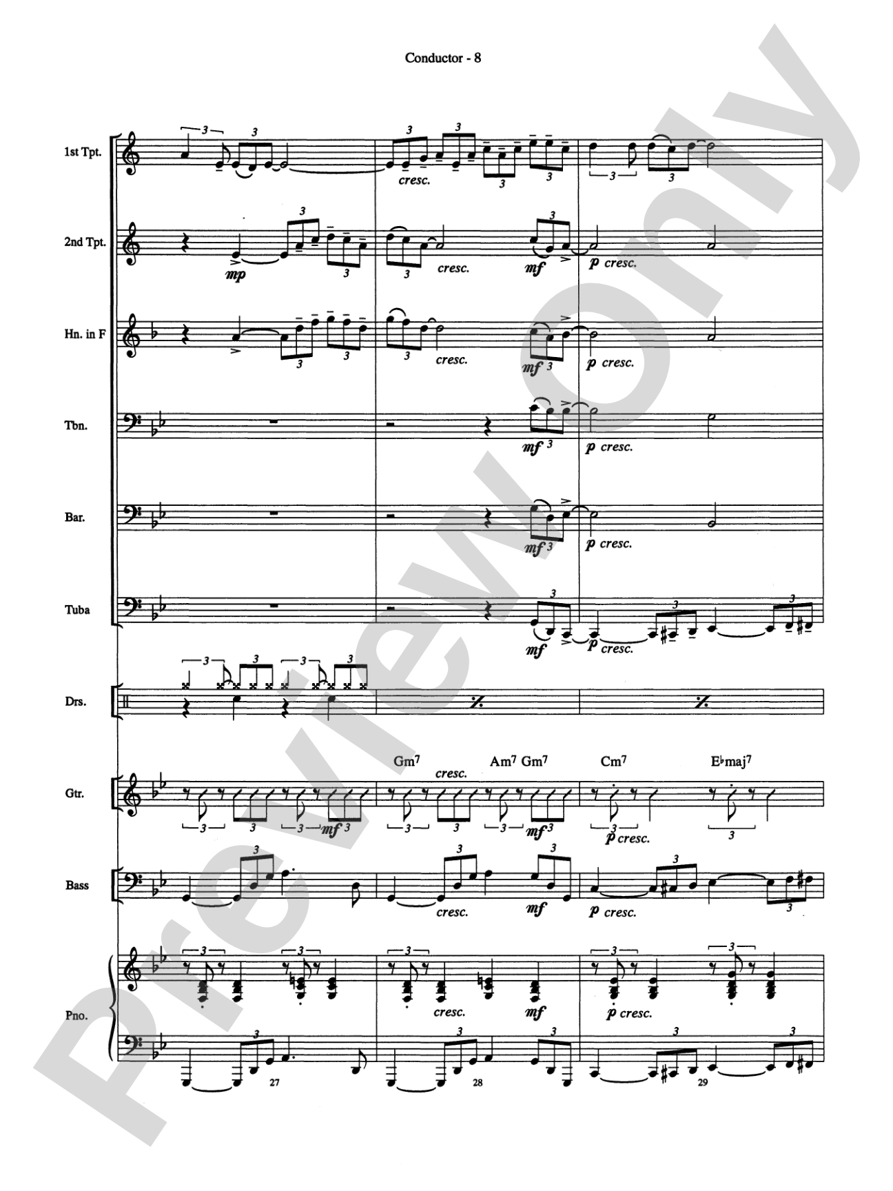 Summertime (from Porgy and Bess): Brass Choir
