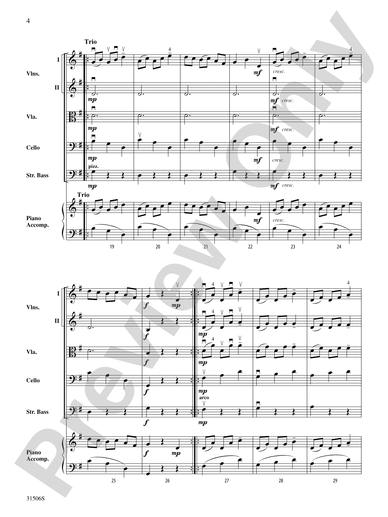 German Dance: String Orchestra Conductor Score & Parts