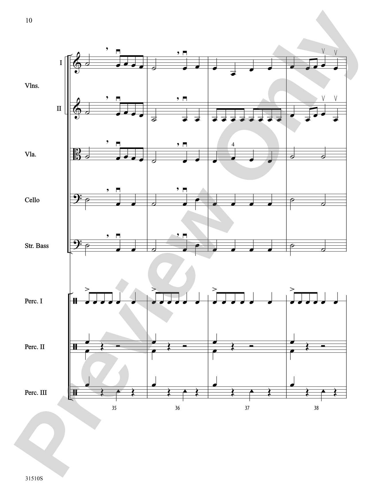 Burgundian Carol (Guillo Prends Ton Tamourin): String Orchestra Conductor Score & Parts