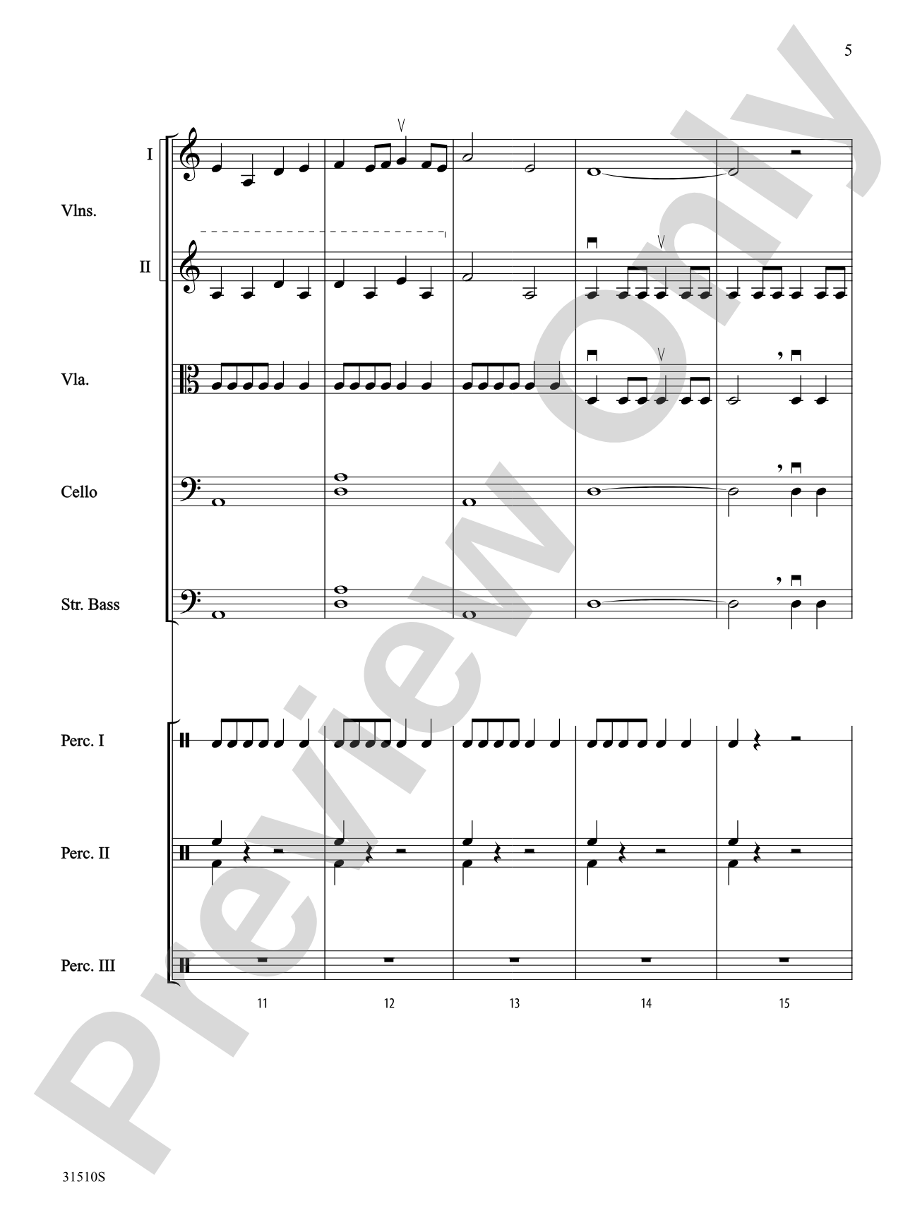 Burgundian Carol (Guillo Prends Ton Tamourin): String Orchestra Conductor Score & Parts