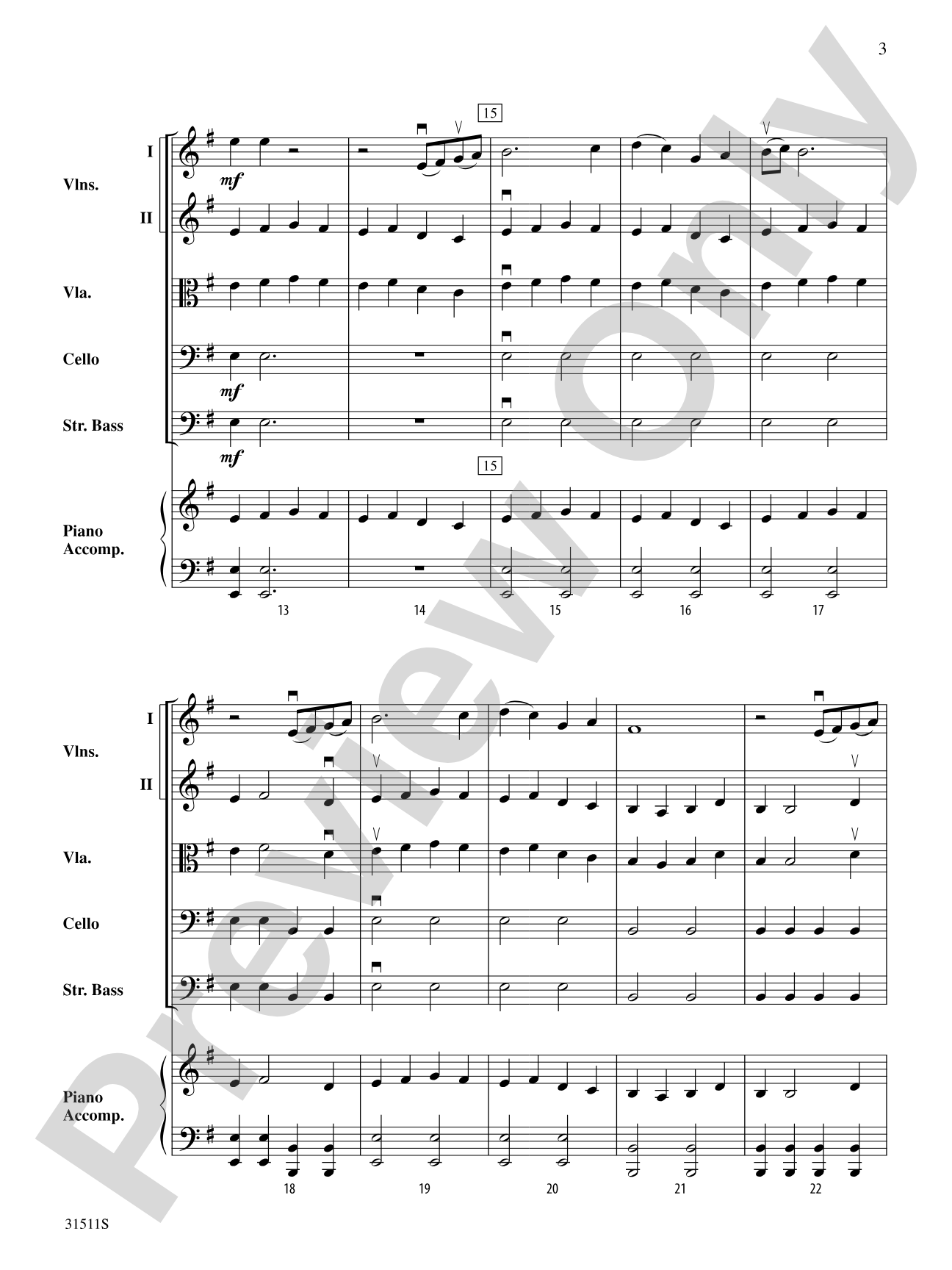 The Rings of Saturn: String Orchestra Conductor Score & Parts