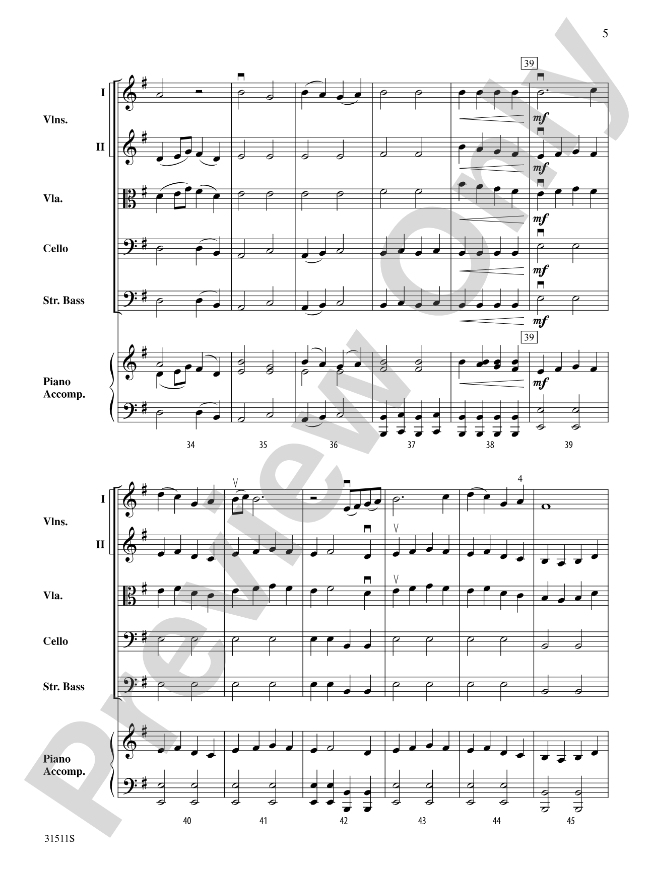 The Rings of Saturn: String Orchestra Conductor Score & Parts