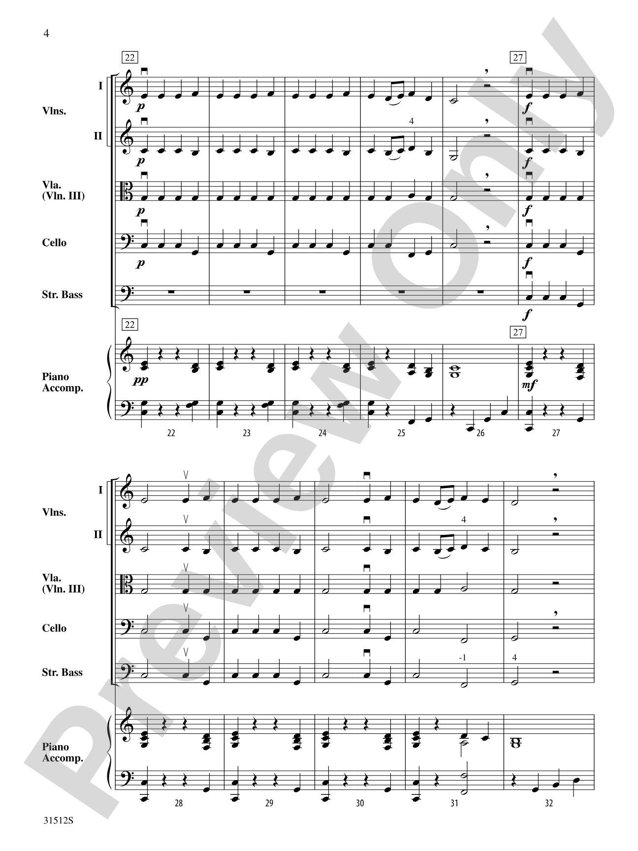 Autumn (from The Four Seasons): String Orchestra Conductor Score & Parts