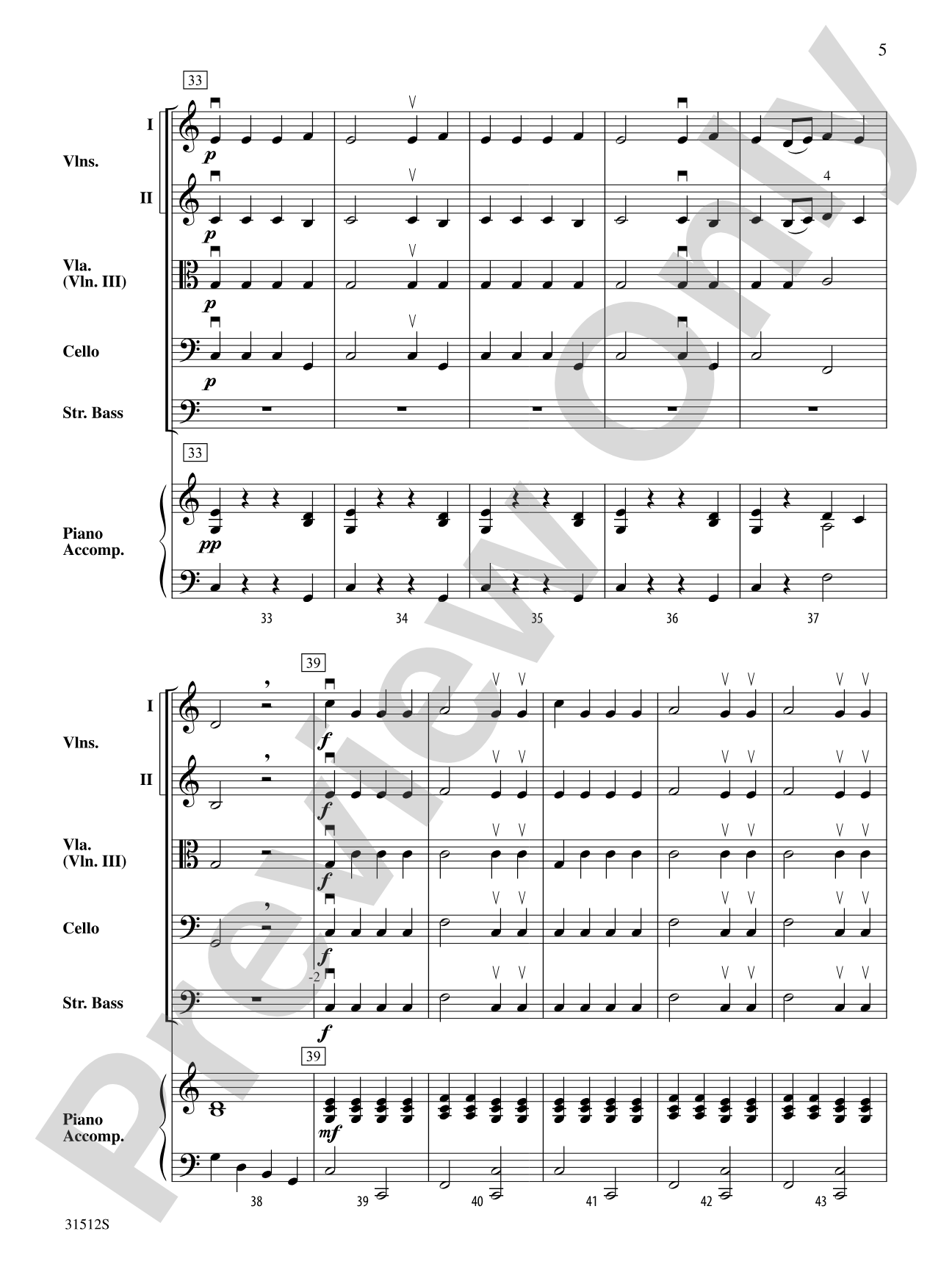 Autumn (from The Four Seasons): String Orchestra Conductor Score & Parts
