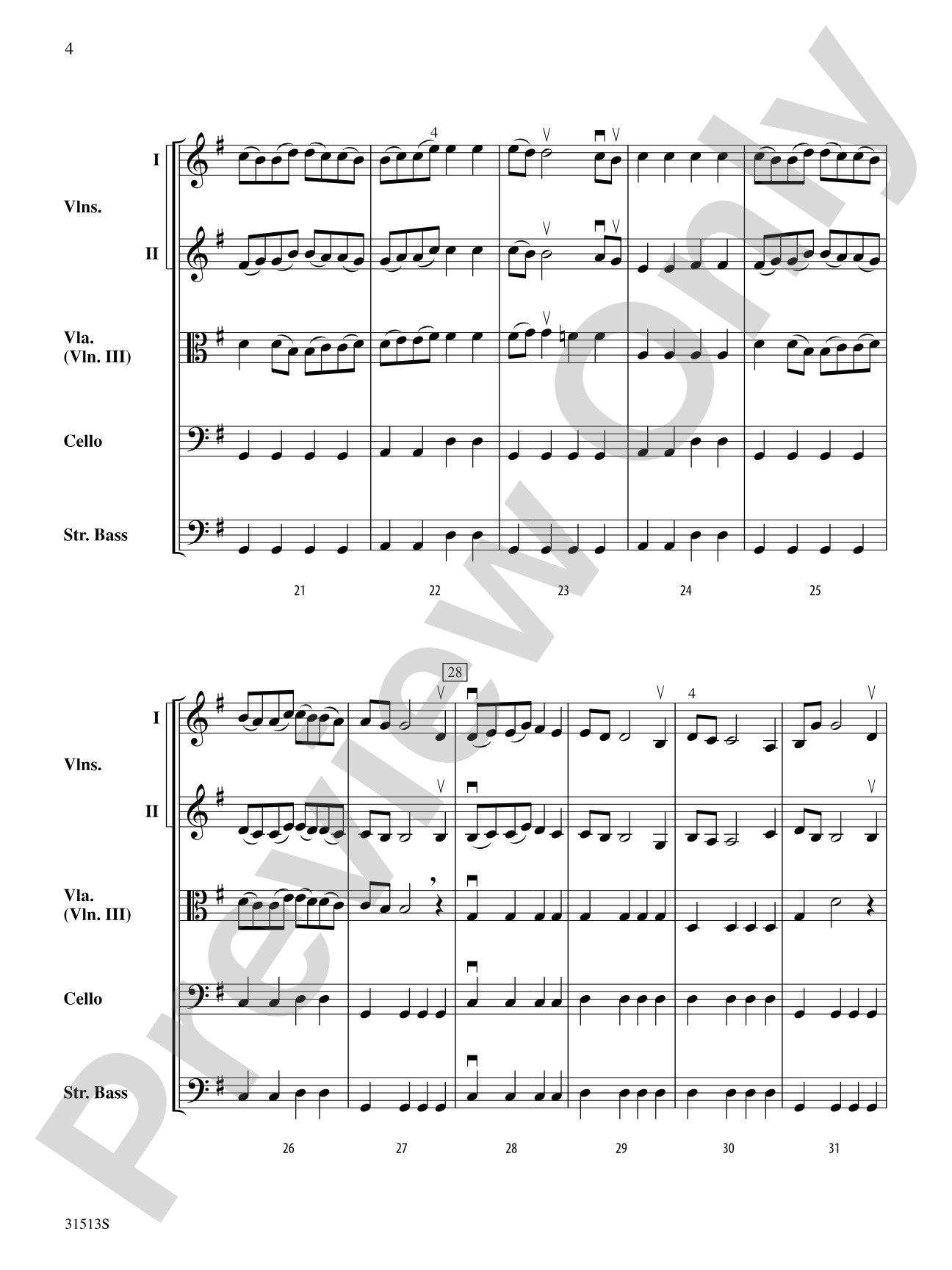 Country Wedding Dance (from The Moldau): String Orchestra Conductor Score & Parts