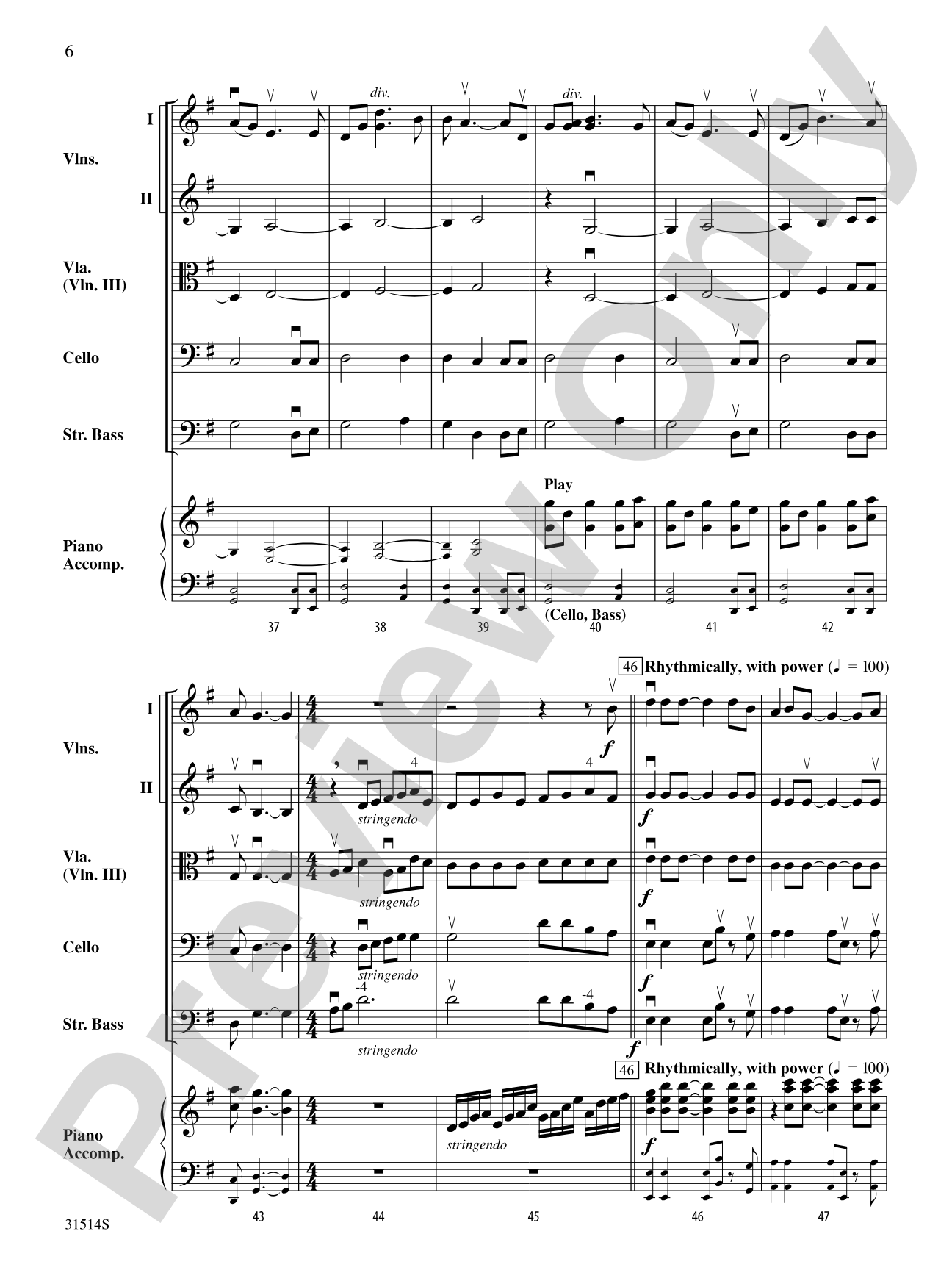 Quaker Song (How Can I Keep from Singing?): String Orchestra Conductor Score & Parts