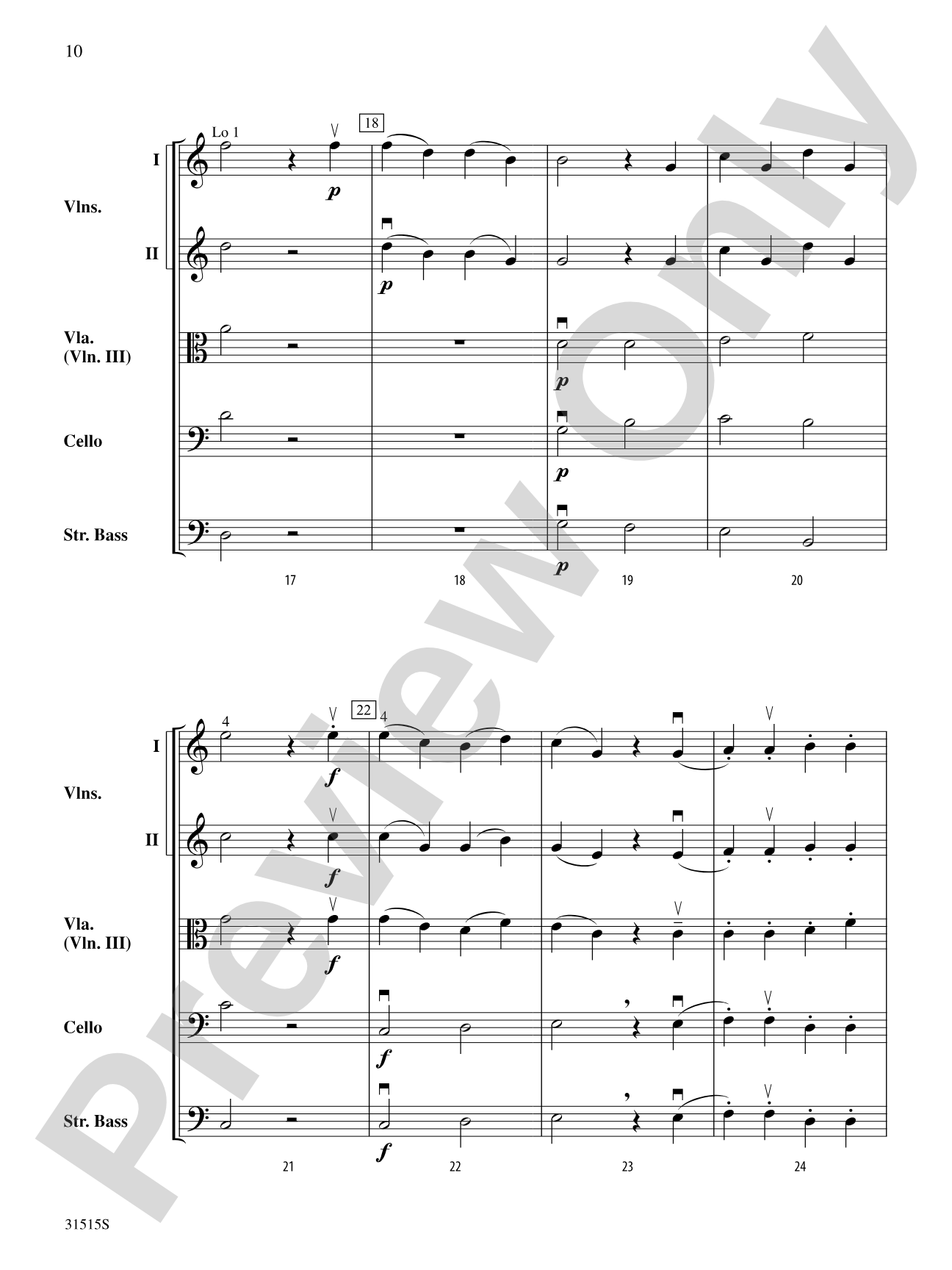 Belwin Beginning String Orchestra Kit #5: String Orchestra Conductor Score & Parts