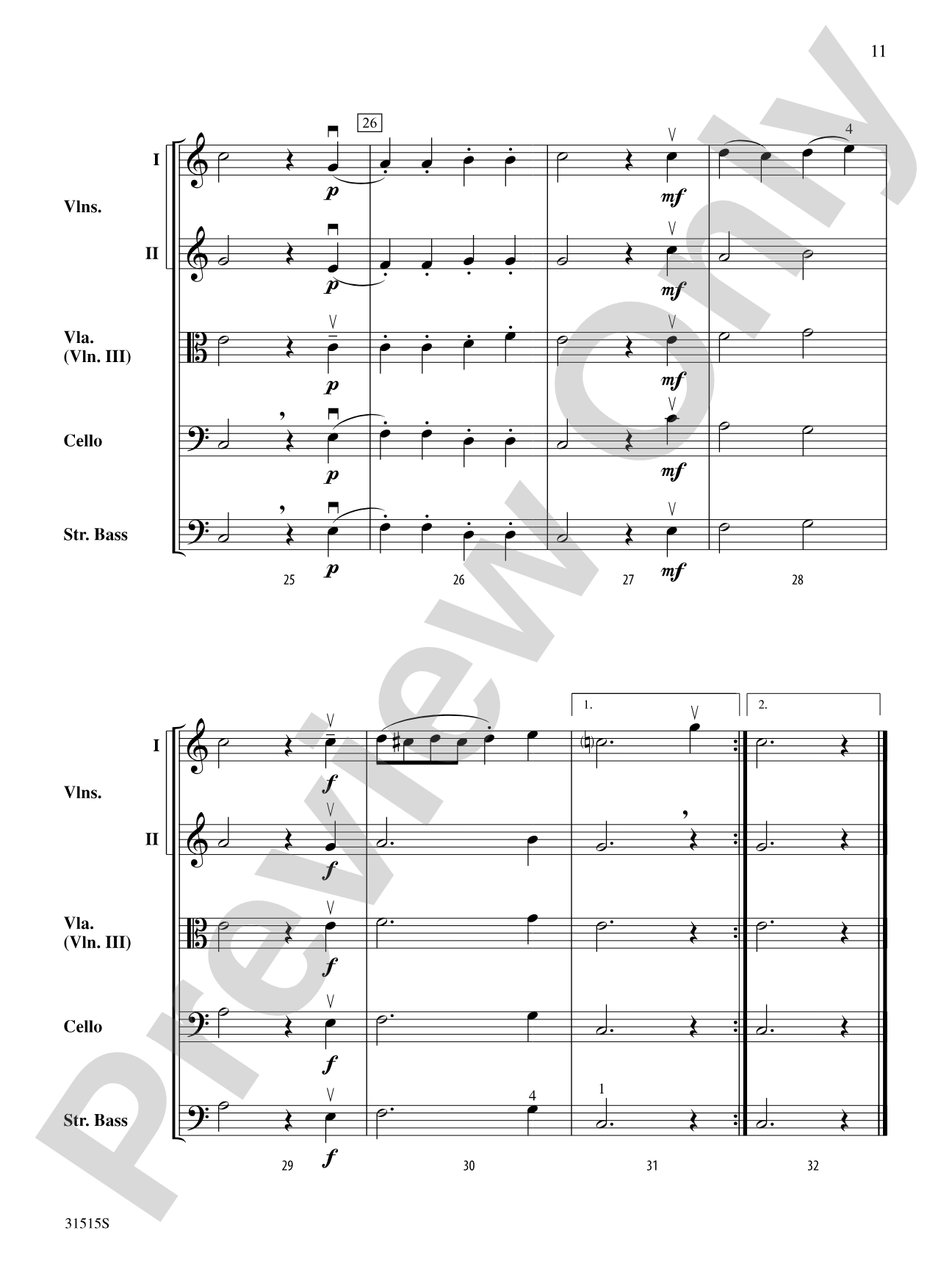 Belwin Beginning String Orchestra Kit #5: String Orchestra Conductor Score & Parts