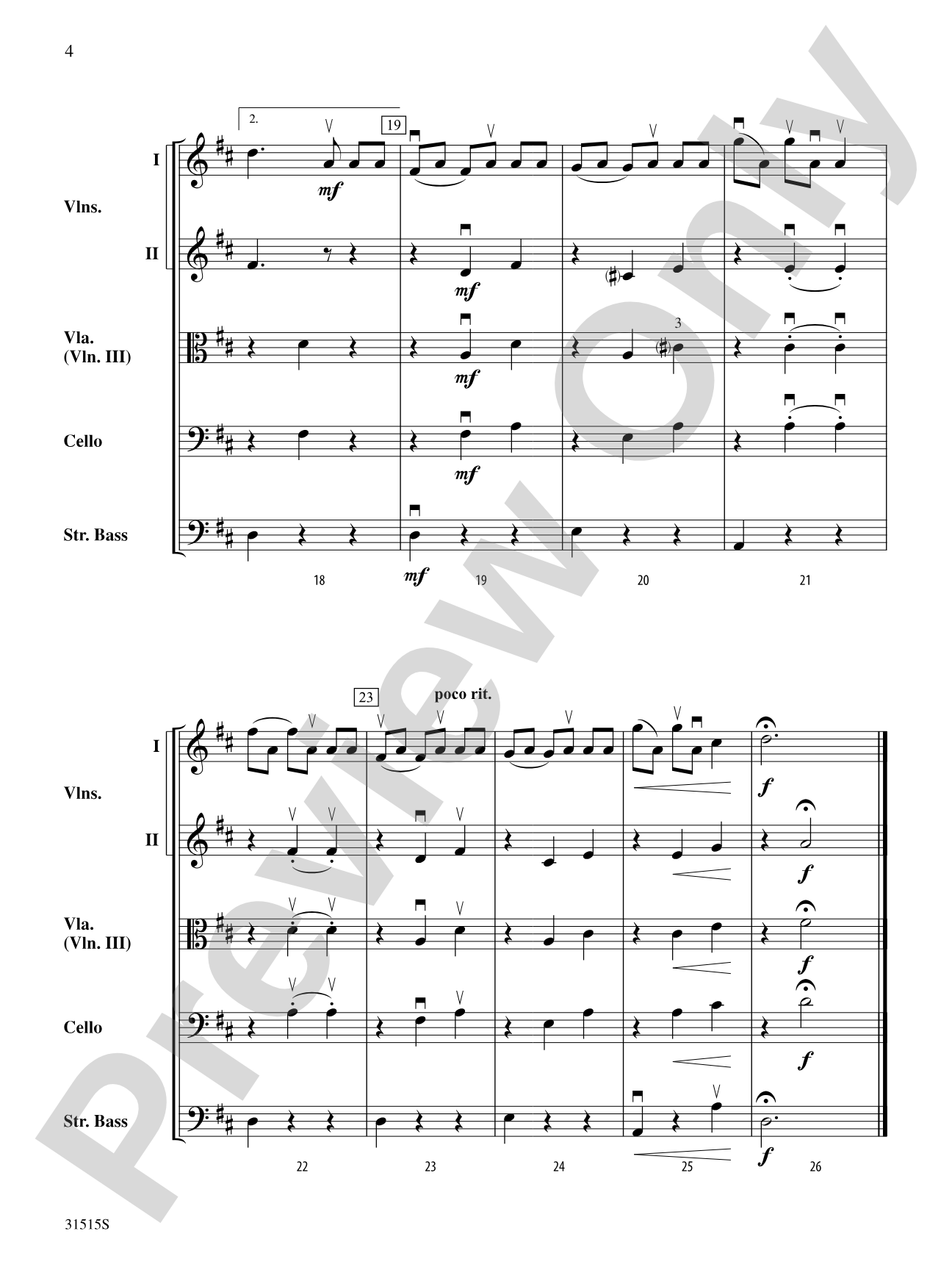 Belwin Beginning String Orchestra Kit #5: String Orchestra Conductor Score & Parts