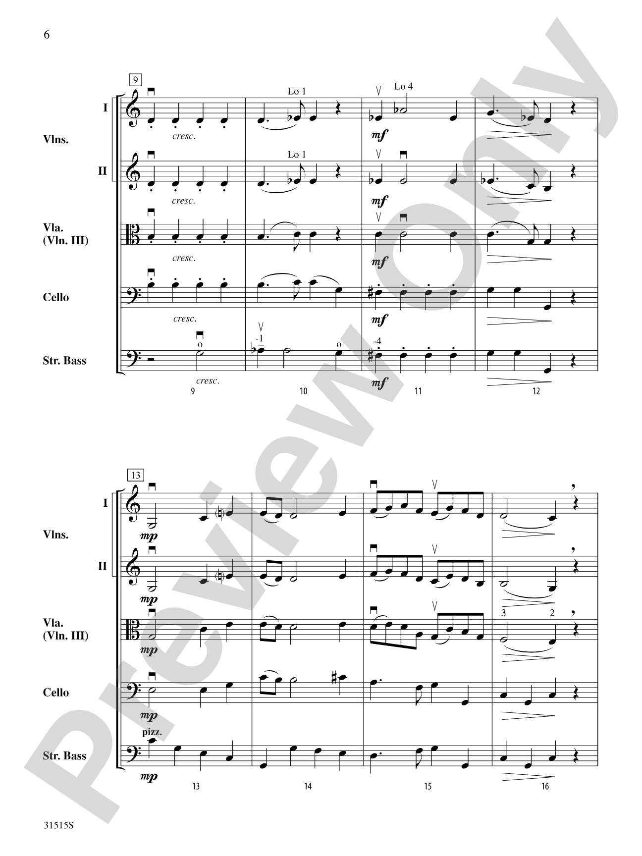 Belwin Beginning String Orchestra Kit #5: String Orchestra Conductor Score & Parts