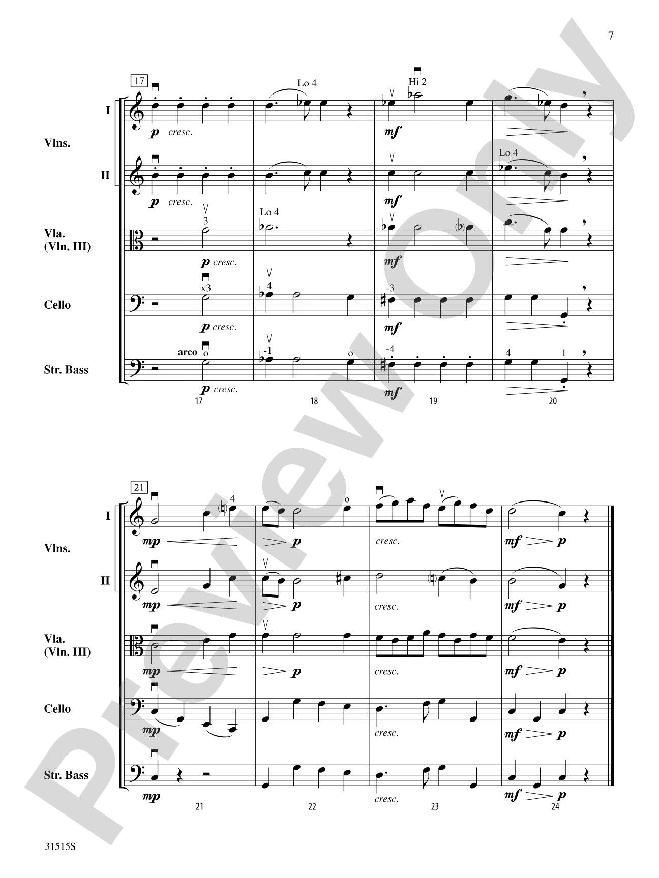Belwin Beginning String Orchestra Kit #5: String Orchestra Conductor Score & Parts